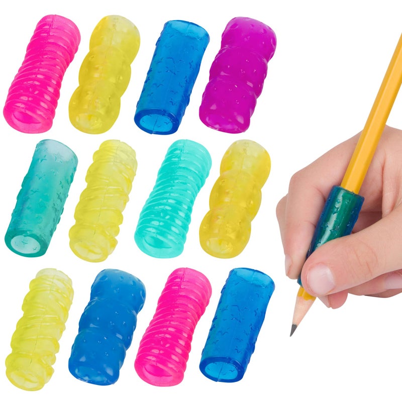 The Classics The Pencil Grip The Classics Extreme Pencil Grips, Ergonomic Writing Aid For Lefties And Righties, 1.3â€ Long, Assorted Colors, 12 Count - TPG-16512 - Image 1
